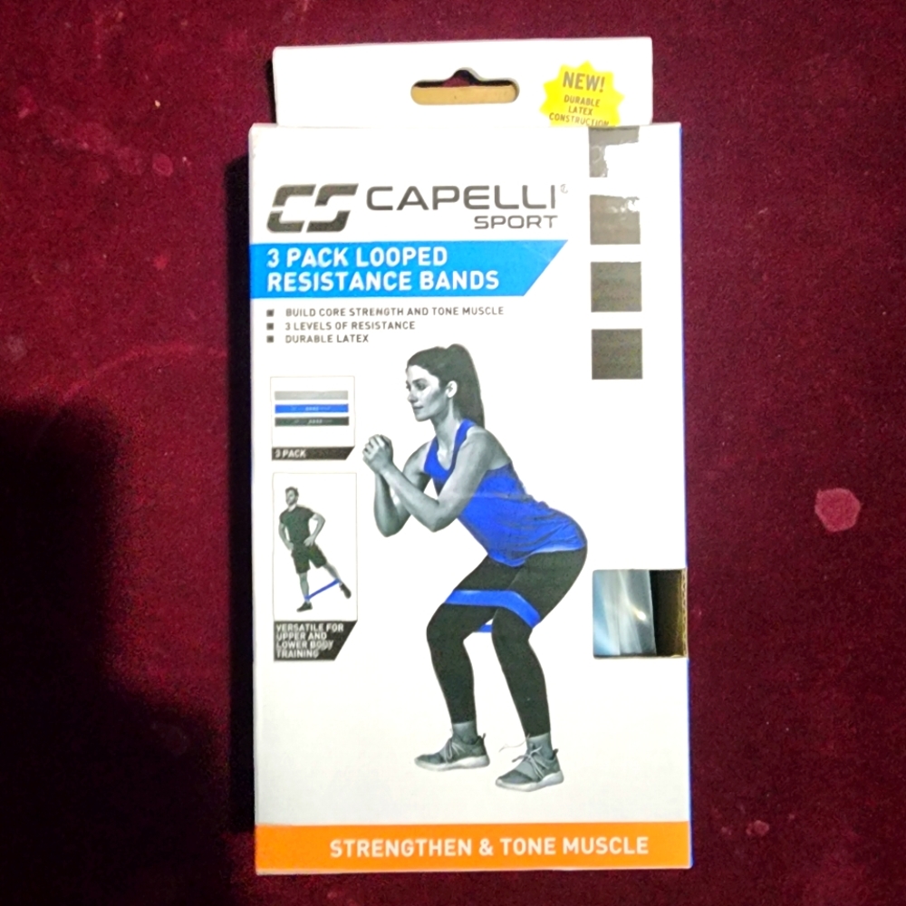 Capelli Sport 3 Pack Looped Resistance Bands